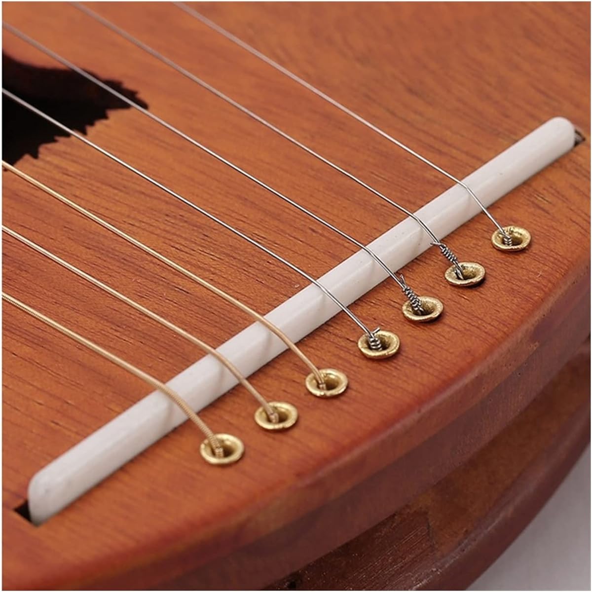 WowZza Wooden Lyre Harp 16 Note Lyre Harp Metal String Lyre Harp with Tuning Wrench