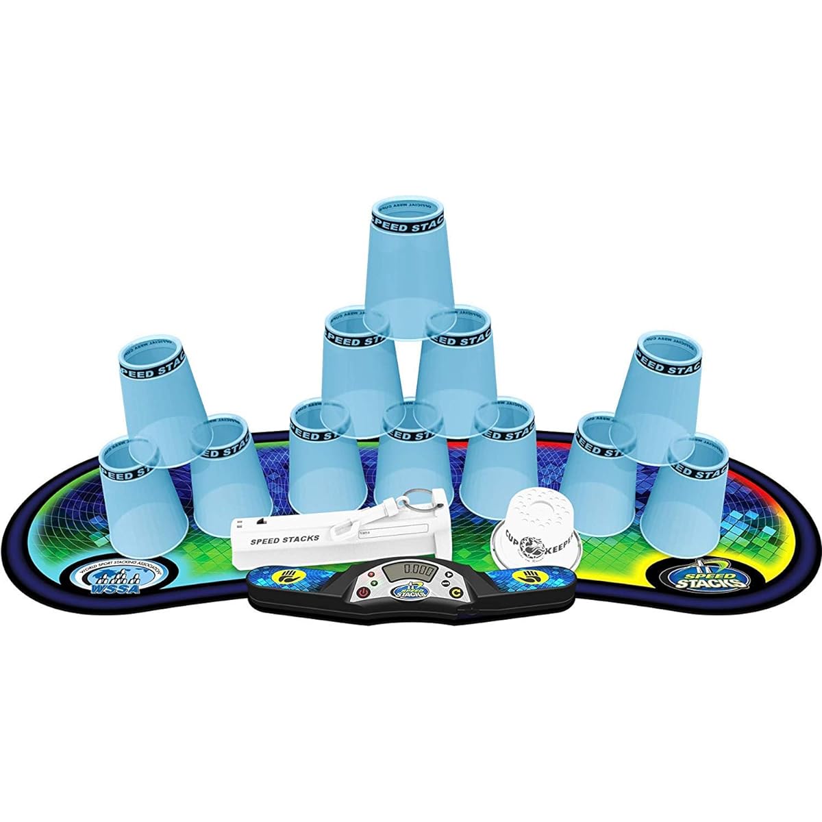 Speed Stacks Competitor - Pro Series 2X Blue Ice with Voxel Glow Mat