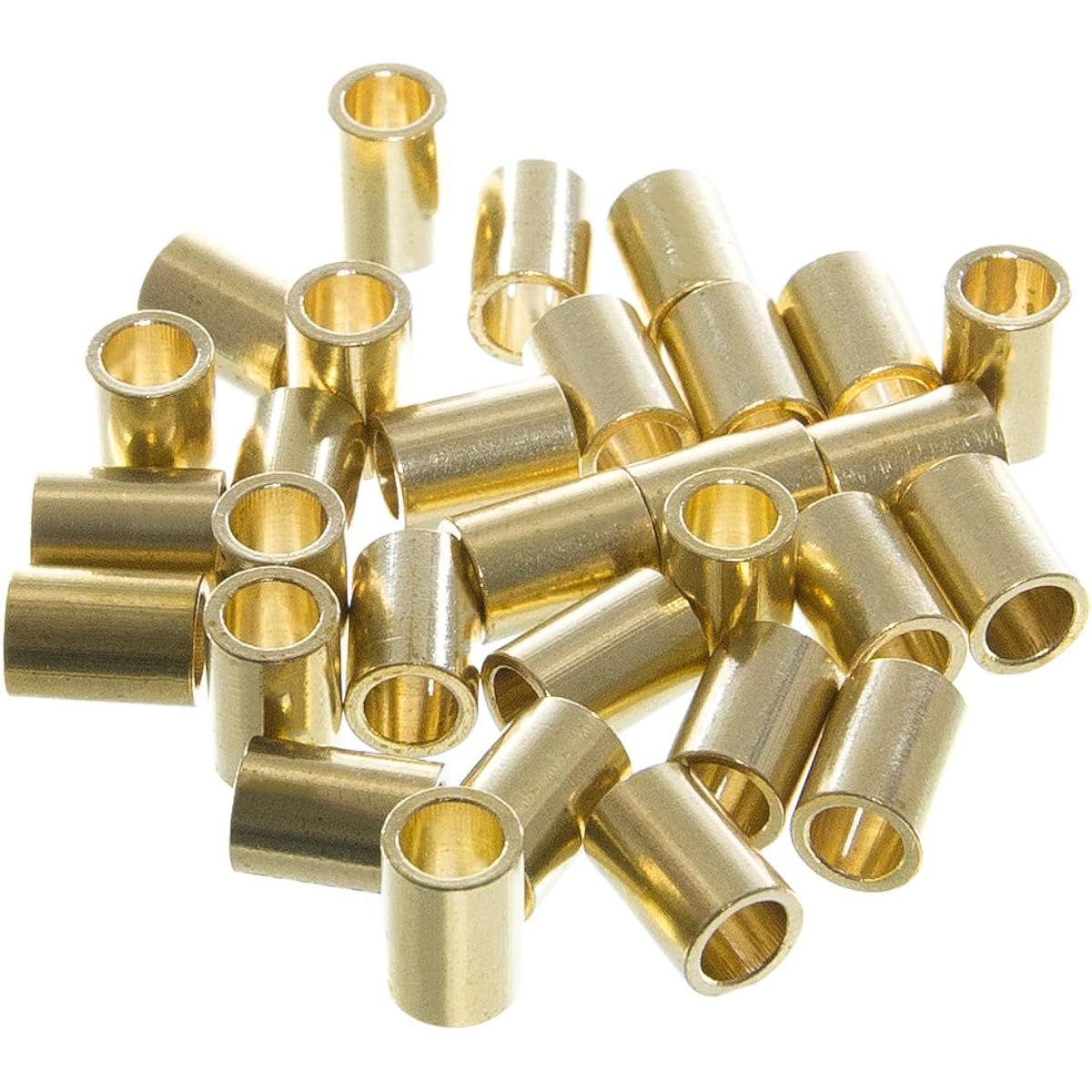 Premium Brass Craft Tubes - For Macrame and Other DIY Projects 50 Pack 50 X BT34-~CC_RK18