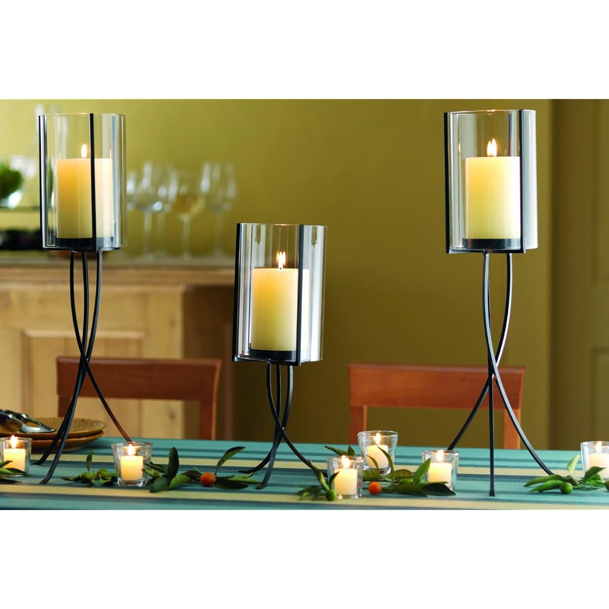 TagElevated Hurricane Candleholder Short Black 650991