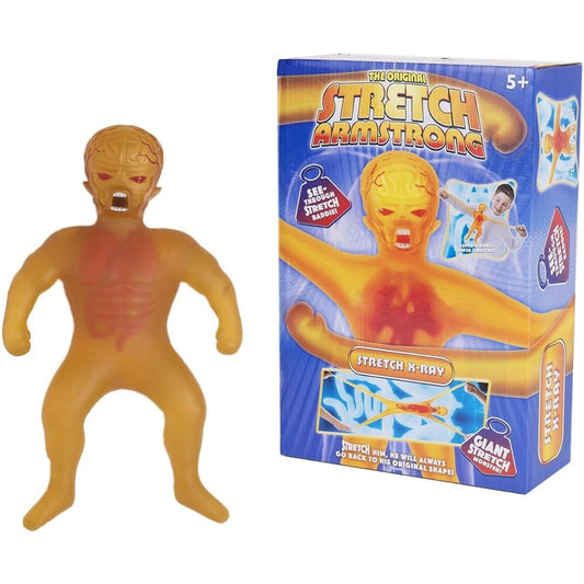 STRETCH ARMSTRONG Archenemy Giant Stretch X-Ray Alien Monster Super stretchy, see-through body that stretches 3 times its normal size Always returns to its normal size!, Gold