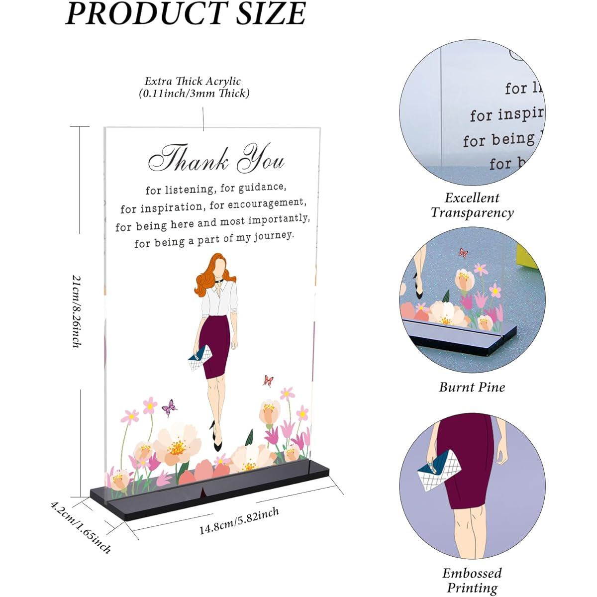 Boss Gifts for Women Boss Gifts for Women Small Thank You Gifts for Women Thank You Messages for Coworkers Female Teachers Coworkers Friends Bosses Ideal Birthday Christmas Office Presents Gifts for Friends