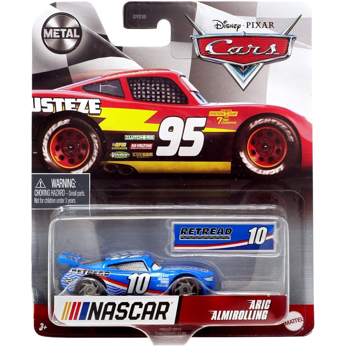 Disney Pixar Cars Aric Almirolling [Blue] Nascar #10