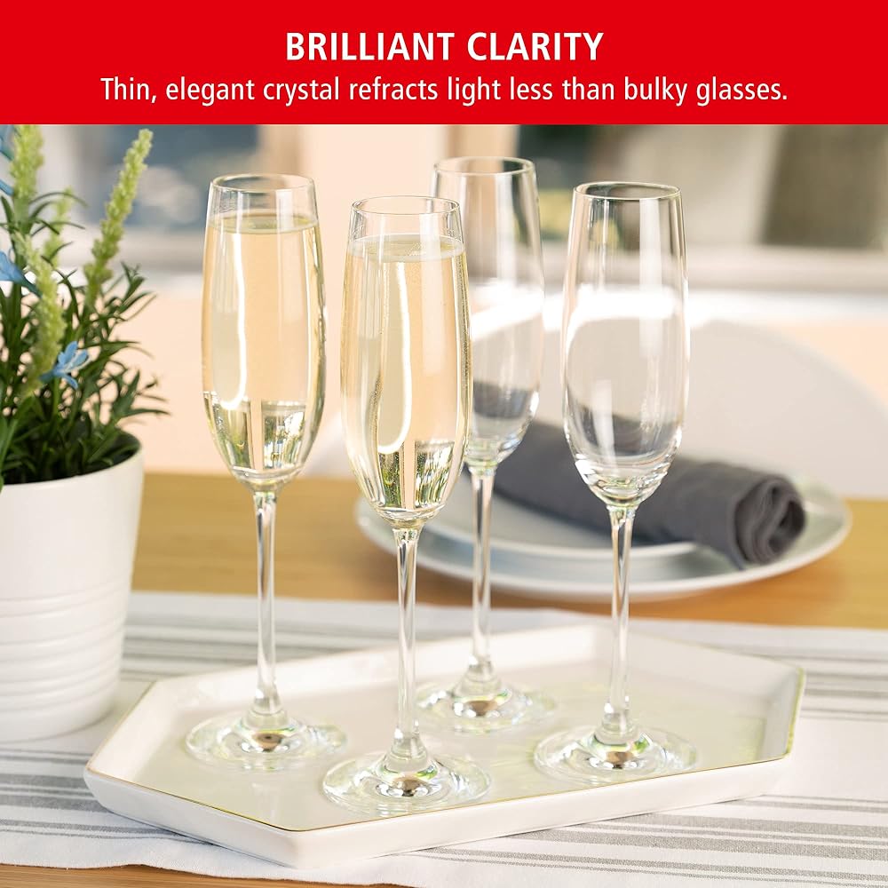 Spiegelau Salute Wine Glass Champagne Flute Glass 210ml 4720175 4 pieces