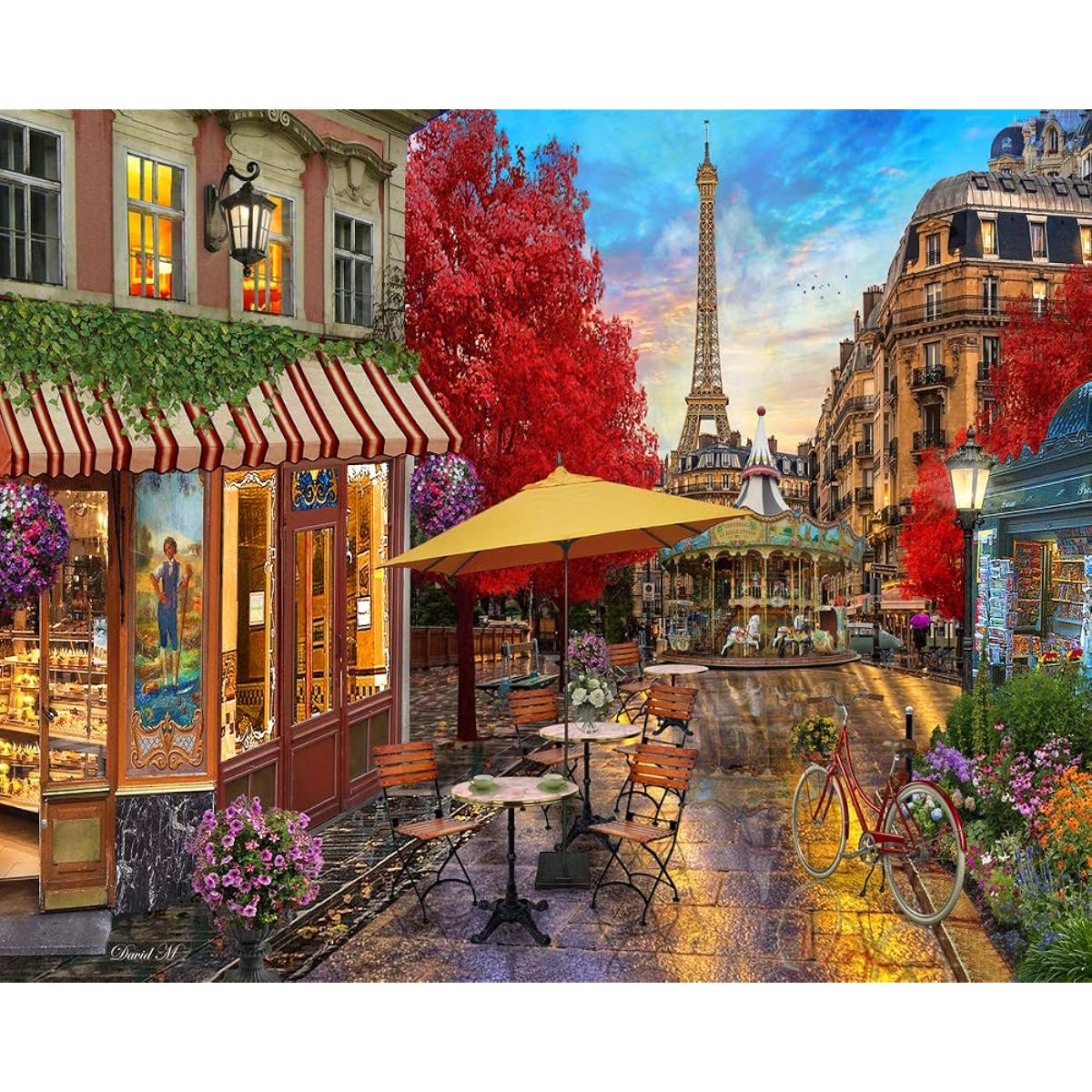 Vermont Christmas Company An Evening in Paris Jigsaw Puzzle 1000 Pieces