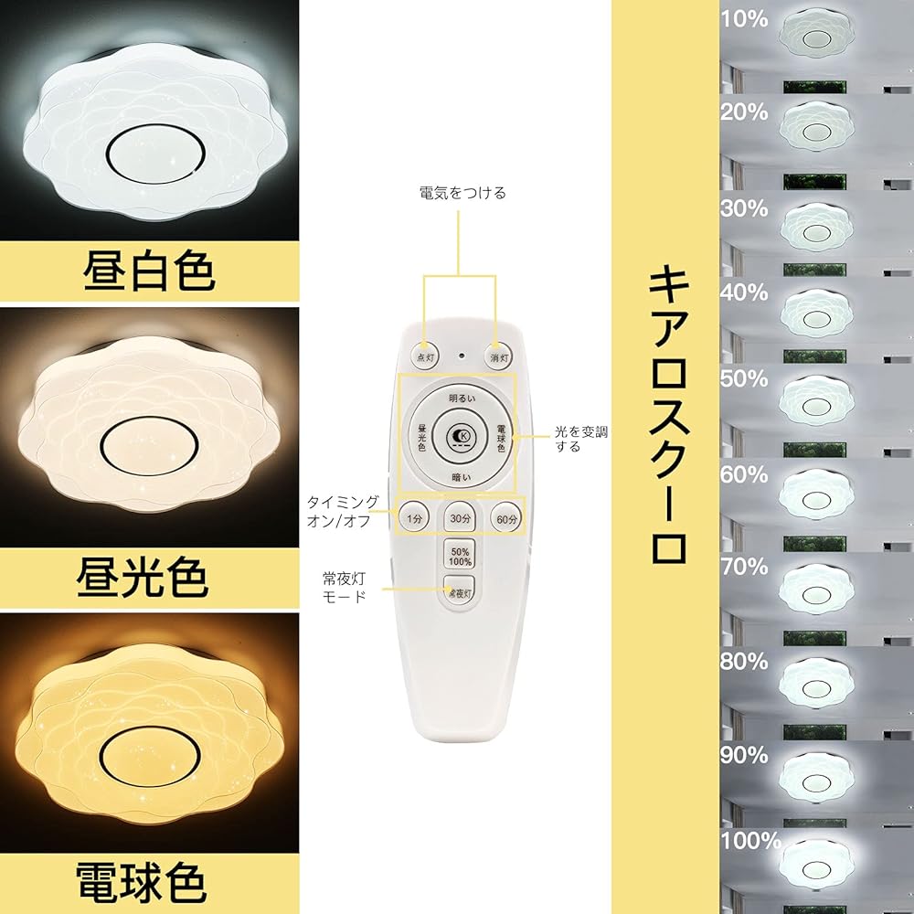 LED Ceiling Light Starry Sky Effect ~10 Tatami -12 Tatami Dimmable Color Adjustable Ceiling Lighting Fixture 45W with Remote Control Living Room Living Room Dining Table Bedroom Children's Room Hallway Indoor Lighting Energy Saving Memory Function Timer