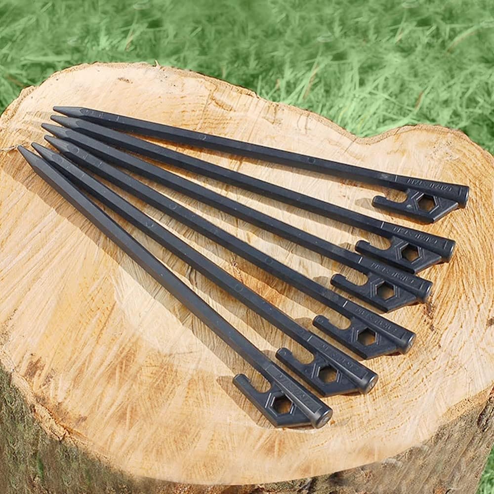 Set of 6 pegs 23cm Ultra lightweight and high strength carbon fiber reinforced plastic pegs CARAD STAKE Camping Tent Tarp Setup Outdoor Shinshu Yoshino Electric Co., Ltd.