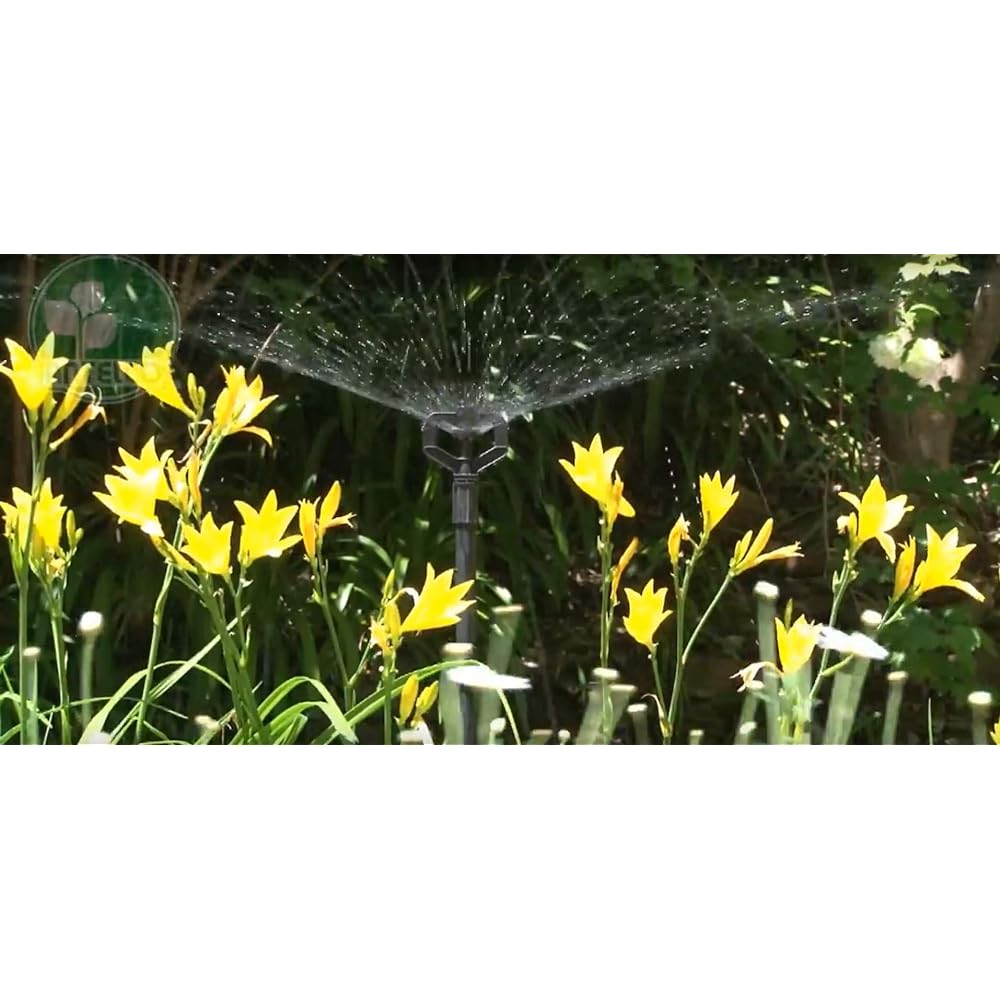Agri Kaihatsu Water Sprinkler ANTELCO Rotor Max Black Orifice 3.2mm Rotor Max Depth 9.0cm Height 9.6cm 20 Pieces