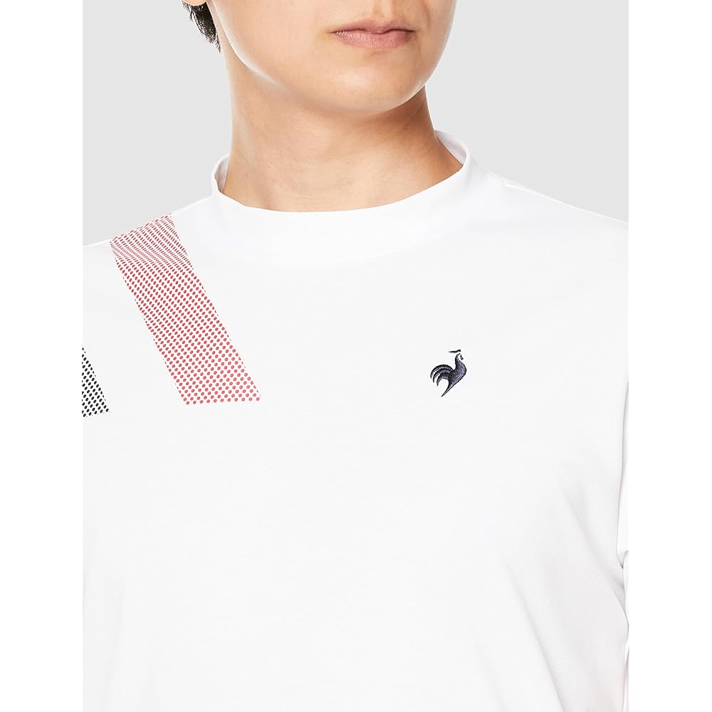 [Le Coq Sportif] 2023 Spring/Summer Model Short Sleeve Shirt Mock Neck Sweat Absorbent Quick Drying Stretch UPF15 Distribution Limited Special Order Toriko Golf Standard QGMVJA50NT Men's