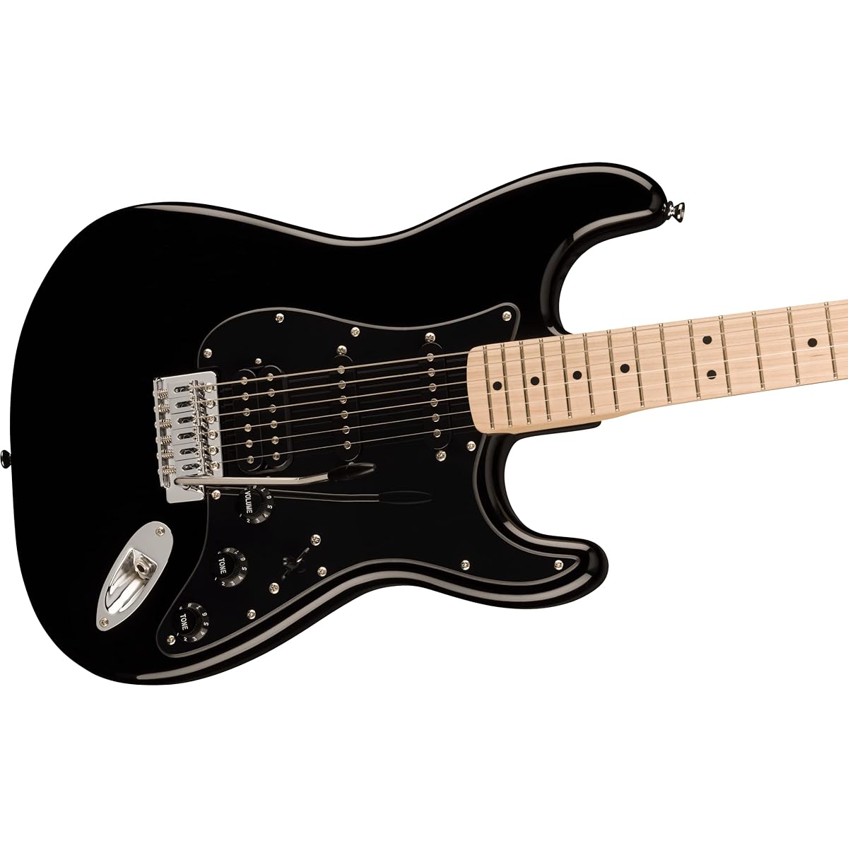 Squier by Fender Fender Squier Electric Guitar Squier Sonic™ Stratocaster® HSS, Maple Fingerboard, Black Pickguard, Black Soft Case Included