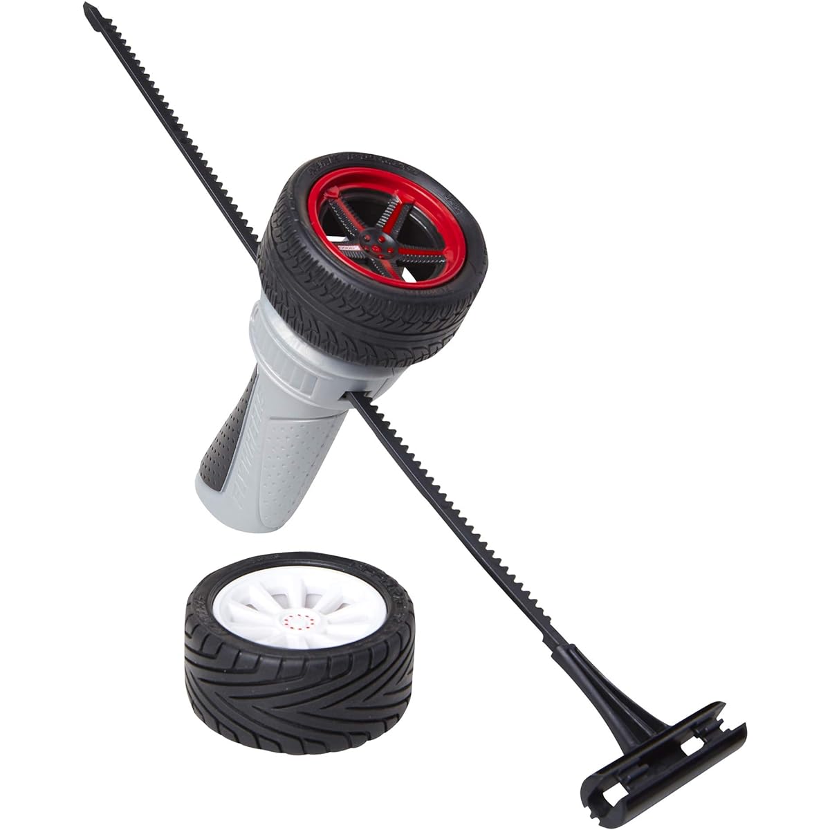 Flywheel Launcher + 2 Street Wheels - Rip up to 200 scale MPH High Speeds Amazing Stunts & Jumps up to 30 Feet All Terrain Action: Dirt, Mud, Water, Snow - One of the Hottest Wheels