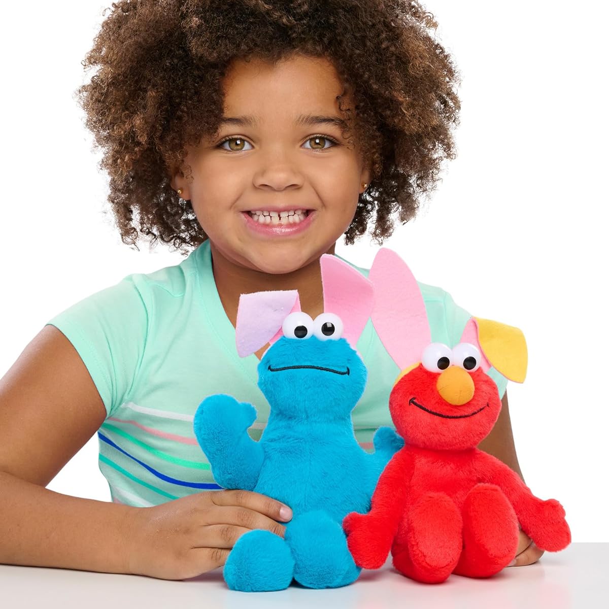 Just Play Sesame Street Easter Small Plush Toy Set Elmo and Cookie Monster Kids Toys Ages 18 Months