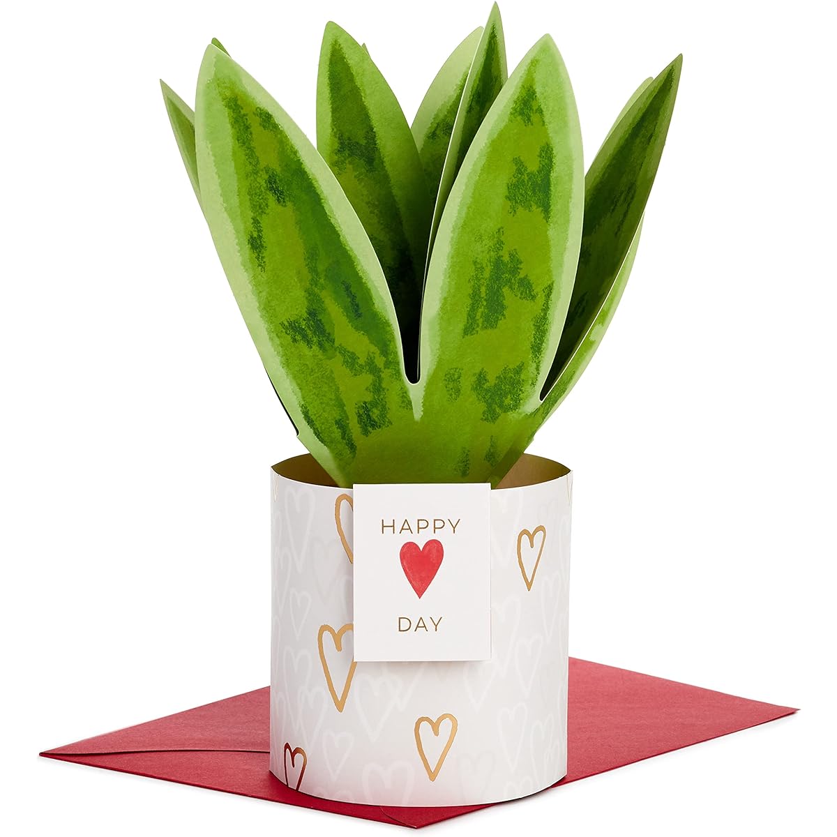 Hallmark Paper Wonder Pop-Up Valentine's Day Card Snake Plant
