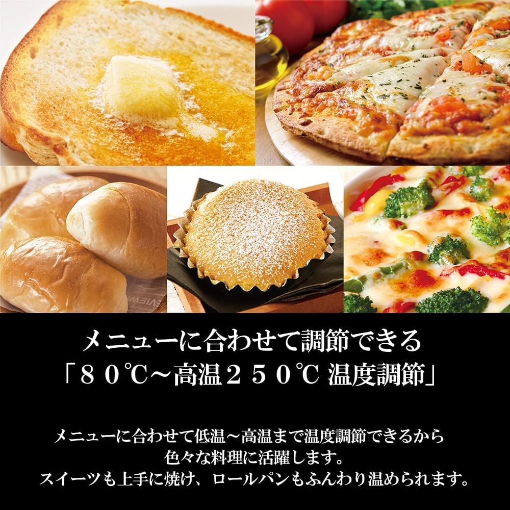 Zojirushi Toaster Oven Toaster Brown Club 80℃~250℃ Temperature Adjustment Function 4 Pieces Baked Size Approximately 39.5 x 34.5 x 22.5cm Bordeaux ET-GT30-VD