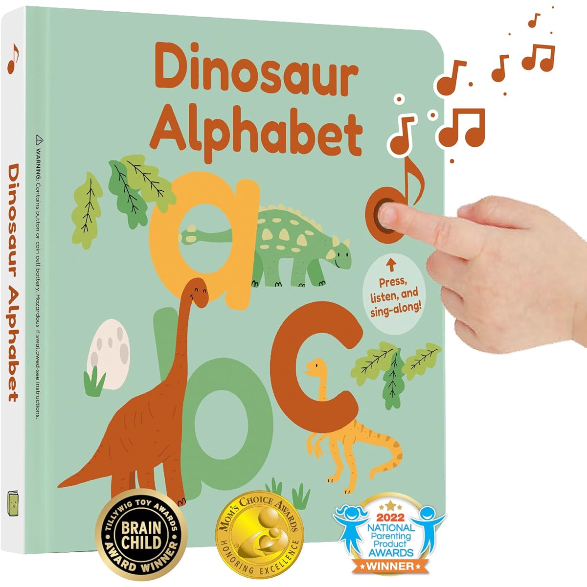 Cali's Books Dinosaur Books | Learning ABC | Sound Books for Toddlers 1-3 2-4 | ABC Songs | Music Books for Toddlers 1-3 (Dinosaur Alphabet)