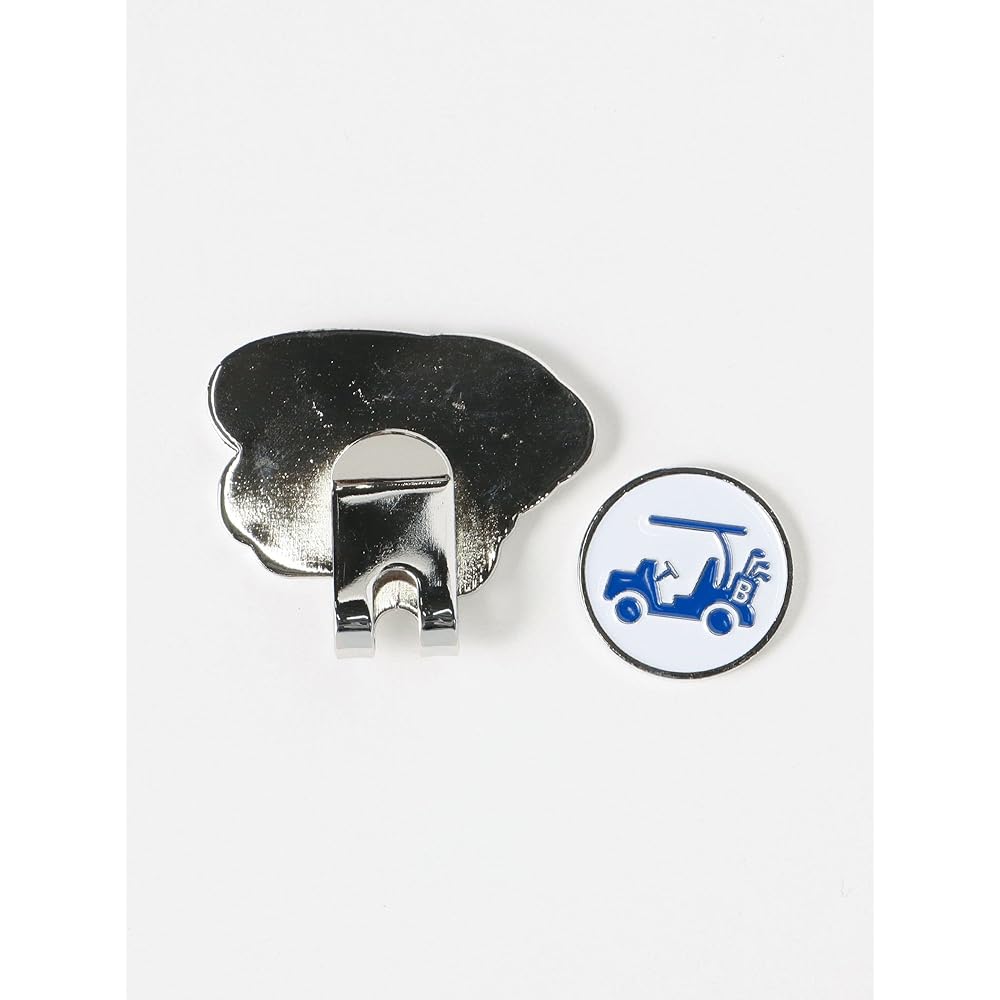 [Beams Golf] Short Sleeve TEE Clip Marker Earth Logo 2 Men's BLUE -