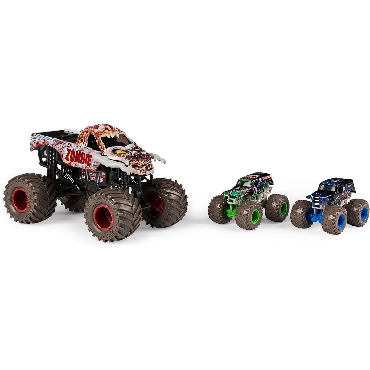 Monster Jam Full Moon Frenzy Official Diecast Truck 3-Pack