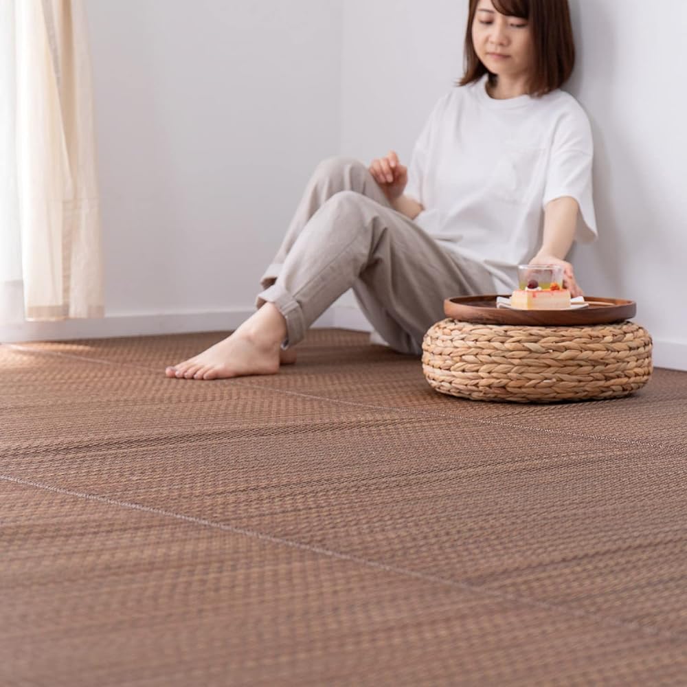 Hagiwara Igusa Hanagoza Rug "South Wind" Edoma 6 tatami mats with backing 81847660