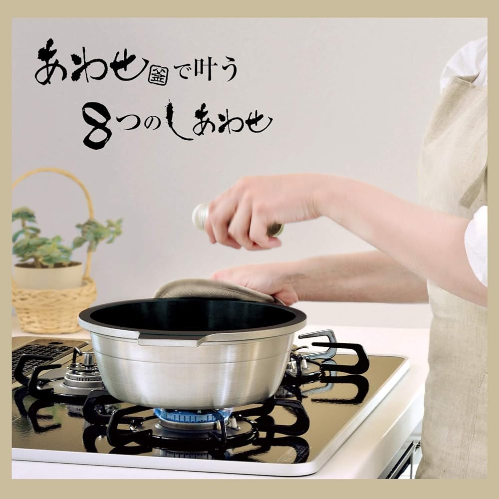 Hokuriku Aluminum Two-Handed Pot 24cm [For Gas Fire Only] Lightweight Meister Combination Pot with Perforated Plate Ceramic Processed Made in Japan