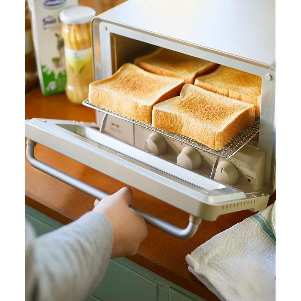 BRUNO Steam Bake Toaster 4 Pieces Steam Convection Function Temperature Adjustment Timer Celebration Moving New Life Wedding Gift Gift Toaster White White BOE067-WH 1704752