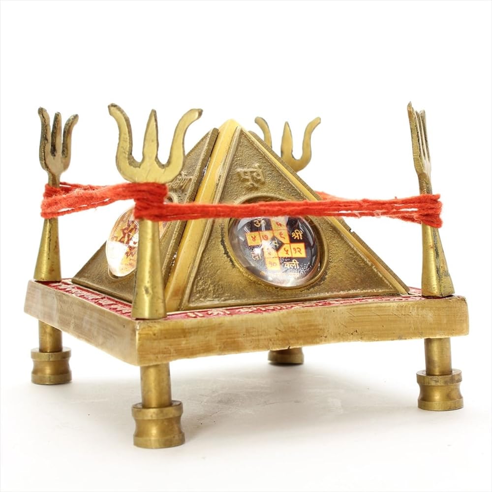 SitaRama Bagaramukhi Raksha Kavacha Yantra (3D, made of brass) BRC01