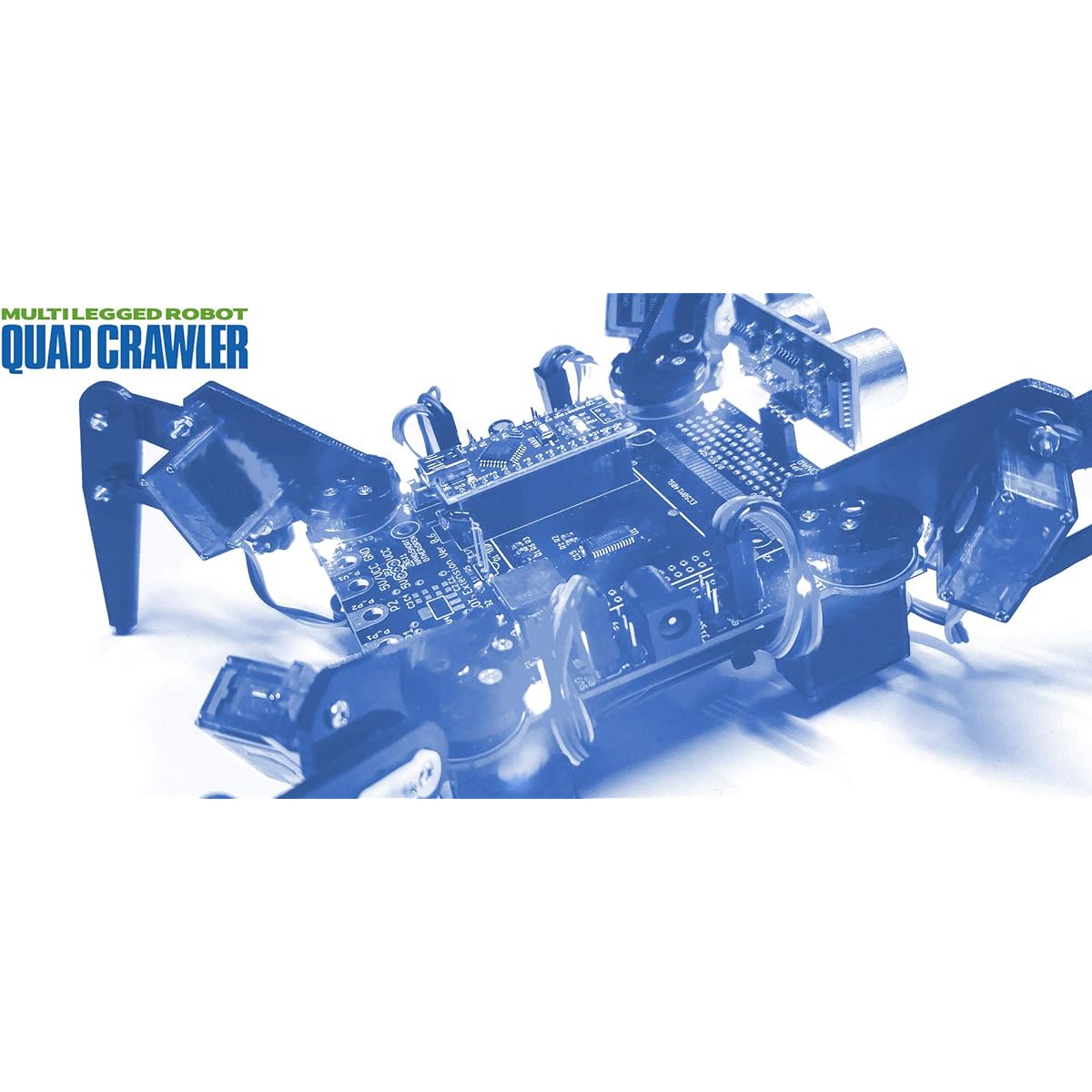Bit Trade One ADCRBT Quad Crawler 4-legged robot kit you can make