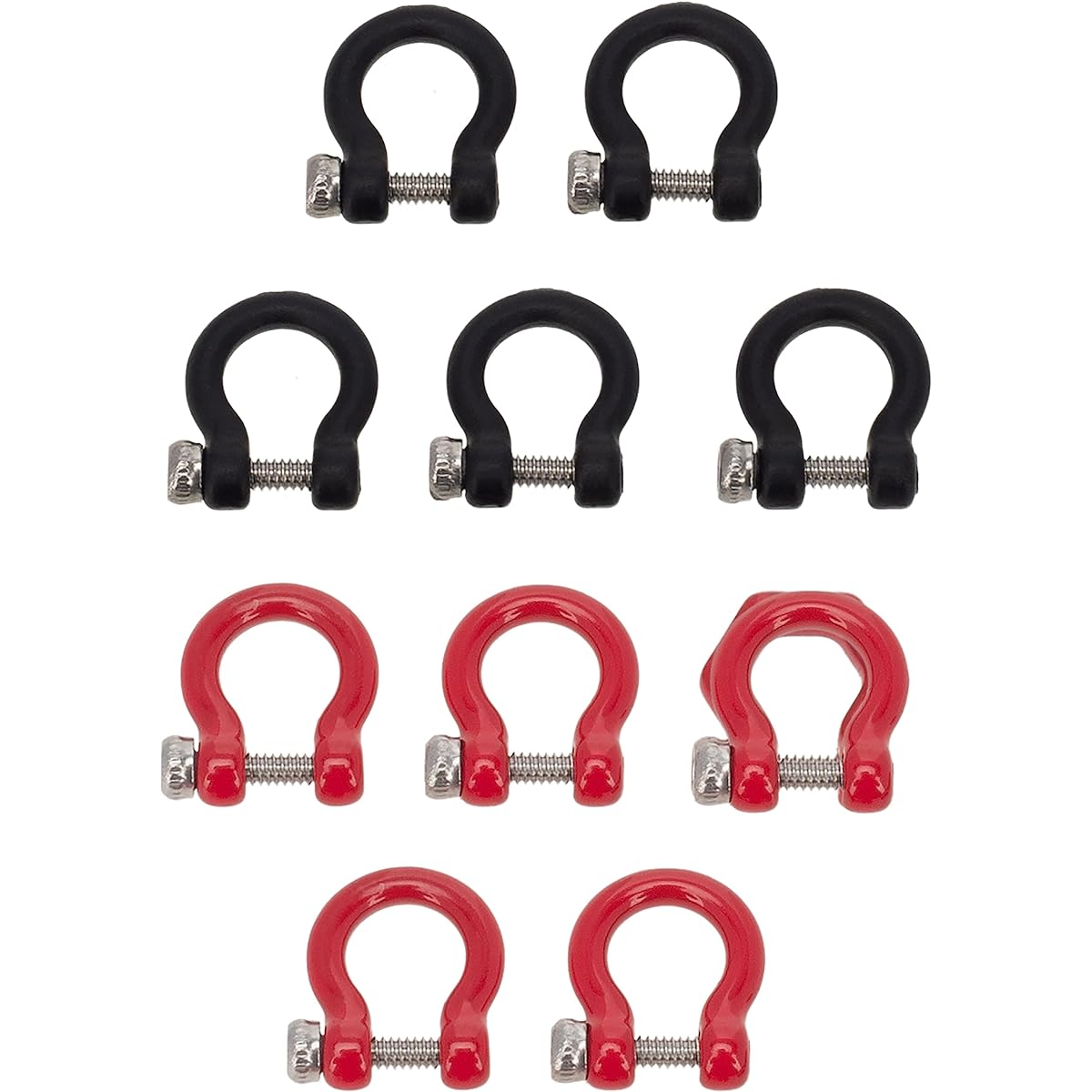 MEUS Racing 1/18 1/24 Simulation U Shackle Trailer Hook Metal Trailer Hook Suitable for SCX24 TRX4M FCX24 Other Models (Model A Round)