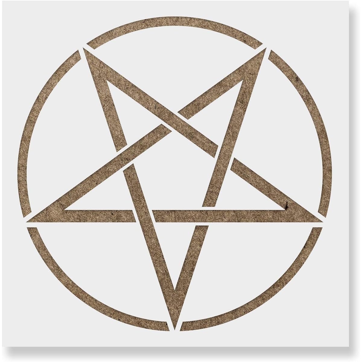 Pentacle Stencil - Reusable Stencil for Painting - Mylar Stencil for DIY Projects and Crafts