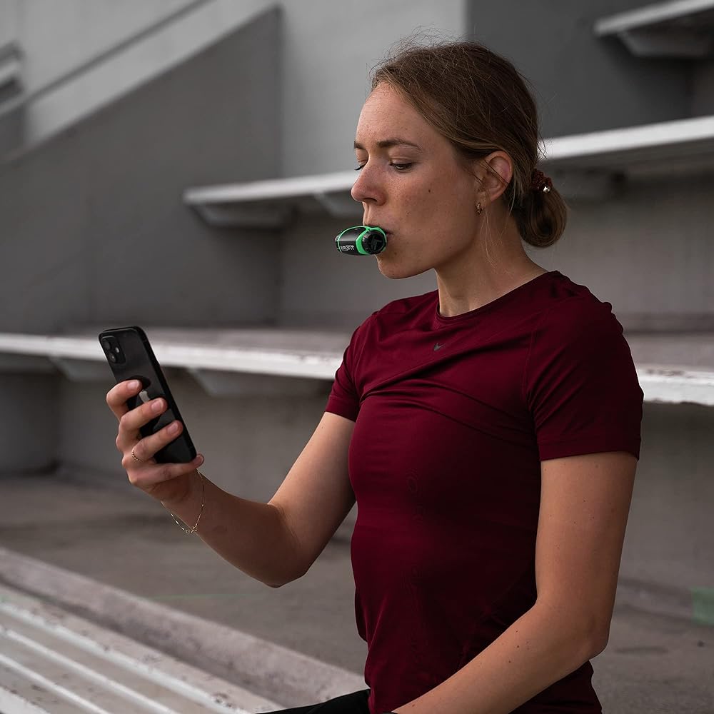 Aerofit Active Respiratory Muscle Training Device with dedicated smartphone app
