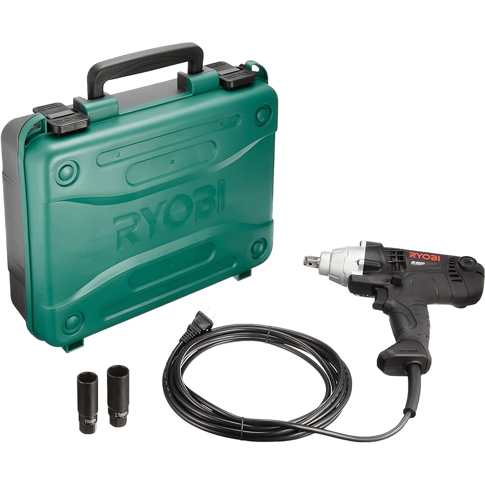 Kyocera Old Ryobi Impact Wrench Socket Inlet 12.7mm IW-2000 657251A [You can switch the rotation speed with one touch depending on the application] Tightening capacity (normal bolt/high strength bolt) M10~M16 Maximum tightening torque 200N・M socket inser