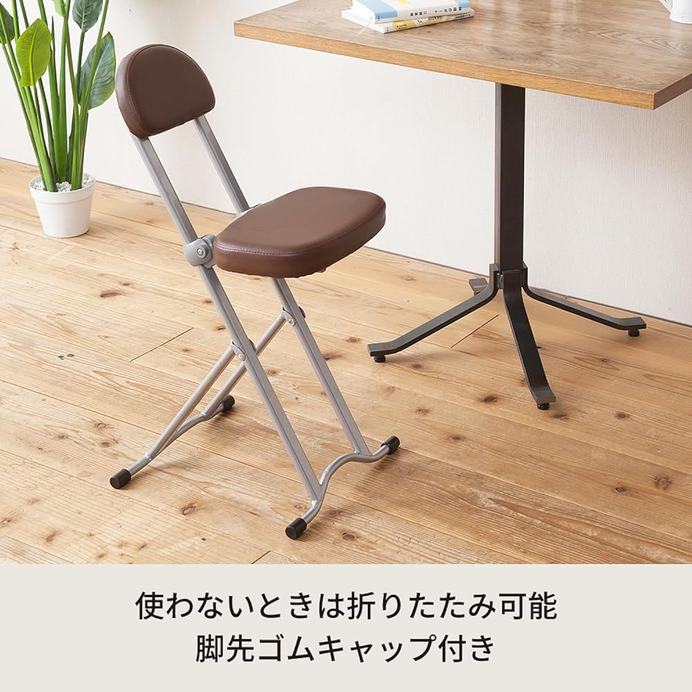 Nagai Kosan Height Adjustable Chair Brown Utility Model Acquired Product