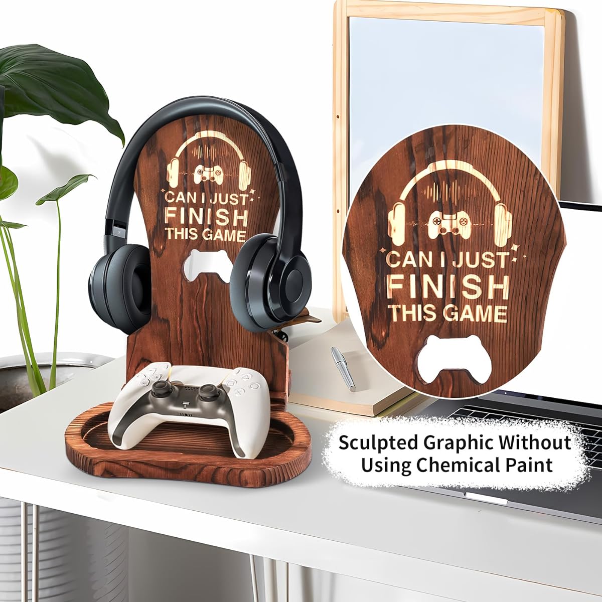 CREECHWA headphone stand wooden