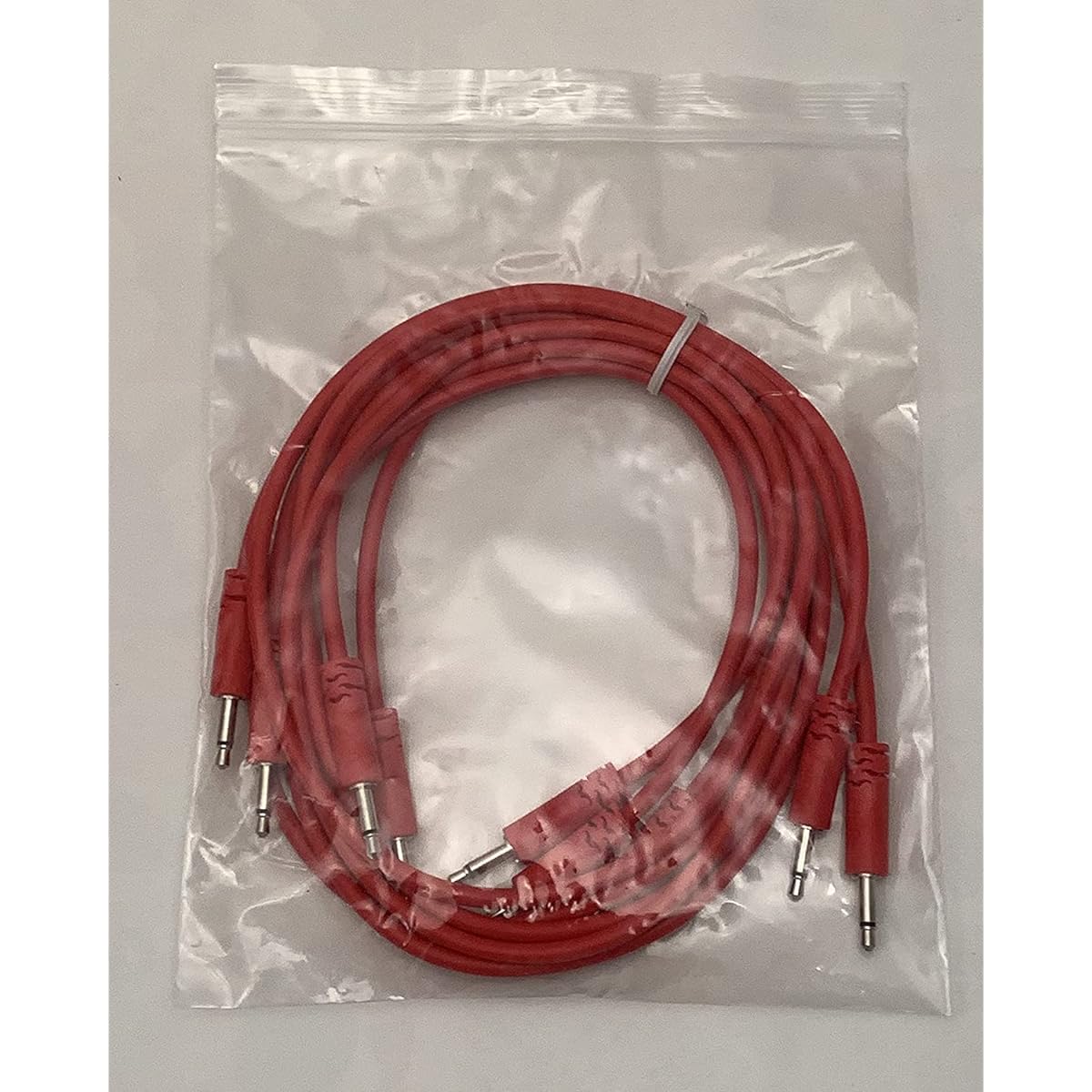 Luigi's Modular Supply Spaghetti Urarack Patch Cables - 5 Pack Red Cables 36" (90cm)