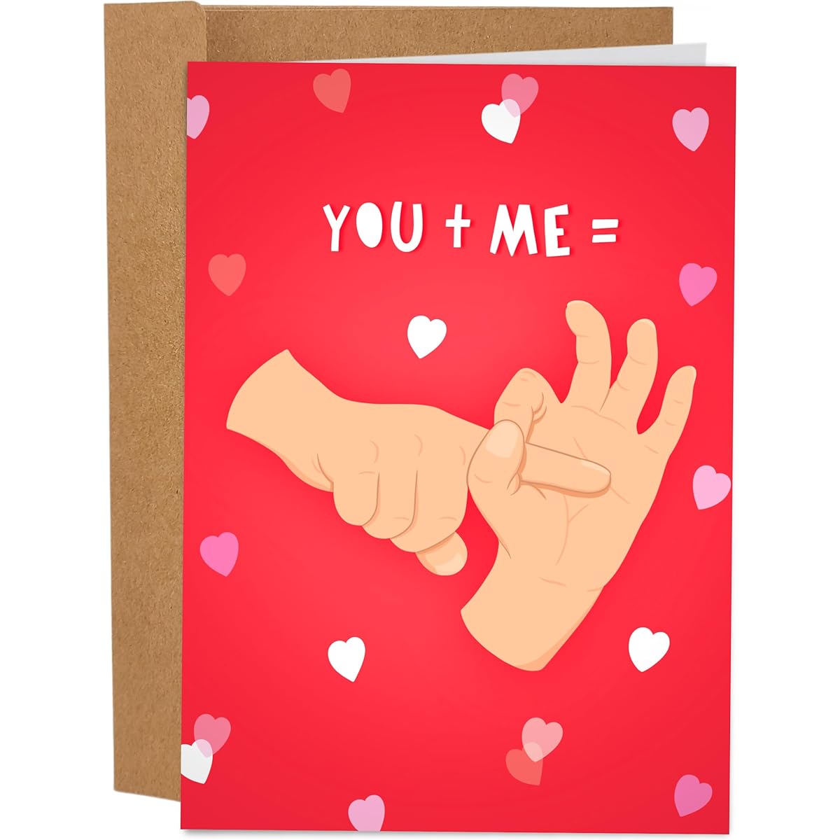Sleazy Greetings Funny Birthday Cards for Him and Her | Funny Anniversary Cards for Mr. and Mrs. | Naughty Dirty Inappropriate Valentine's Day Card | You + Me Equation Card