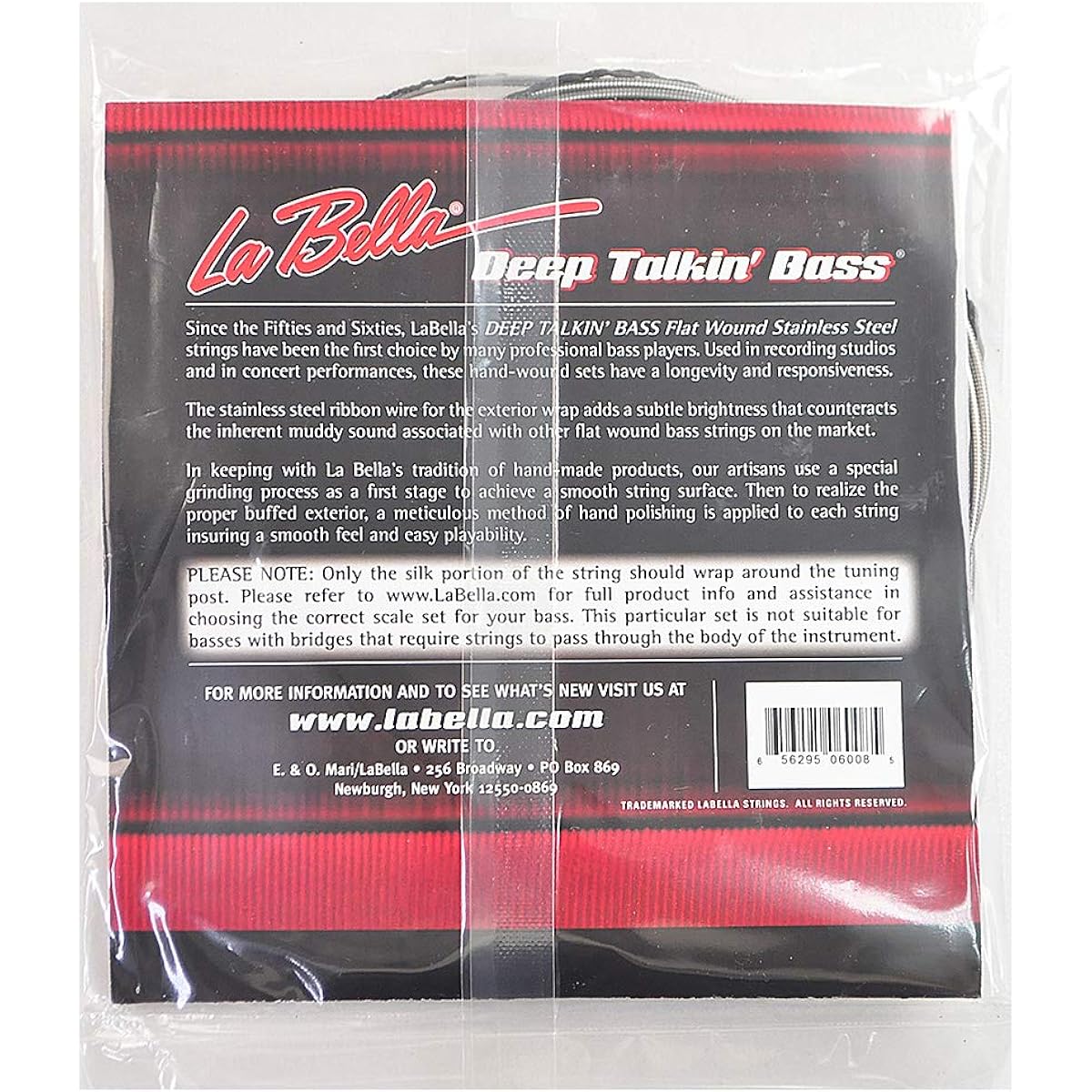 LA BELLA Bass Strings 760FS XL - 38"Deep Talkin' Bass Flats Standard 45-105