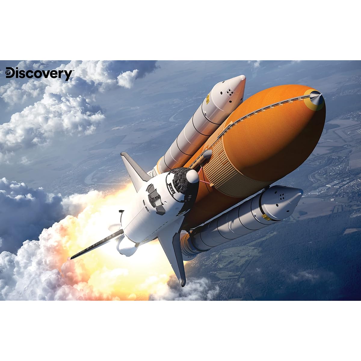PRIME3D Rocket Discovery 3D Jigsaw Lenticular Puzzle 18 x 12 Inch 150 Pieces
