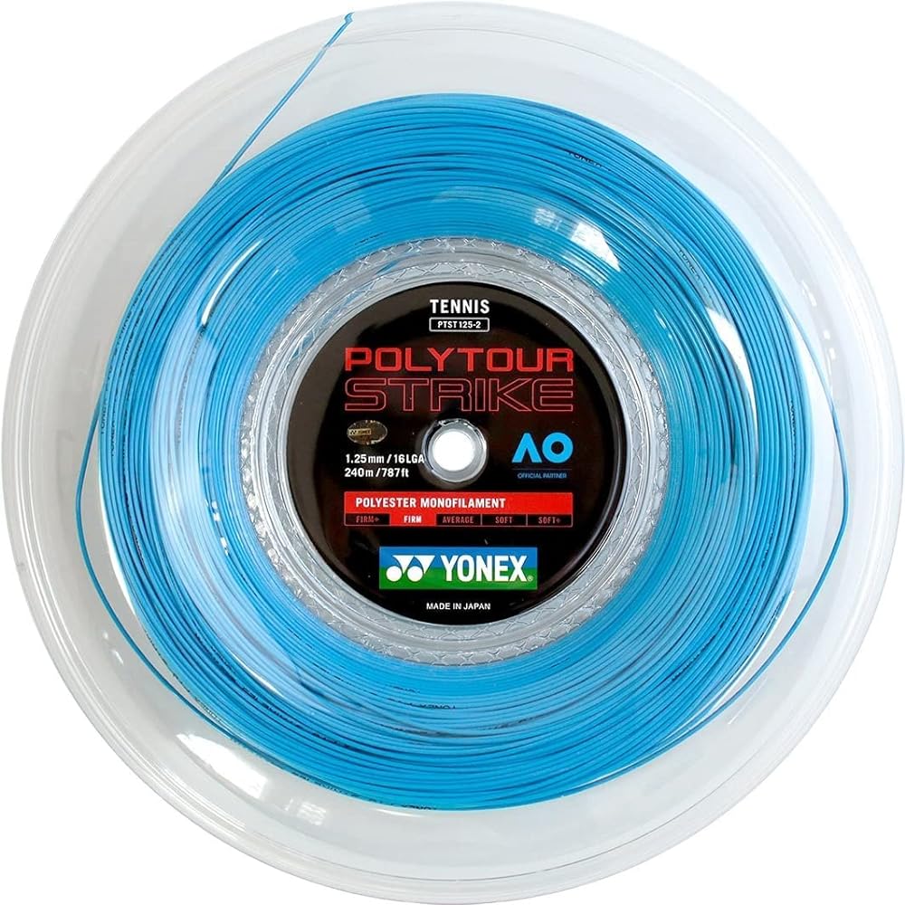 YONEX Tennis Gut Polytour Strike 240m Roll Blue (002)