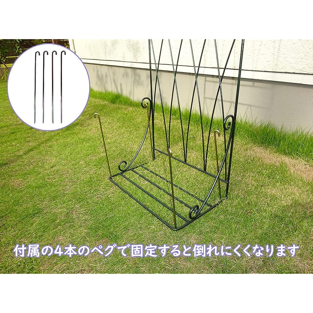 Flower Arch Trellis Half Arch Made in Japan Domestic Rose Iron Gardening Gardening Kobayashi Hardware Green Garden