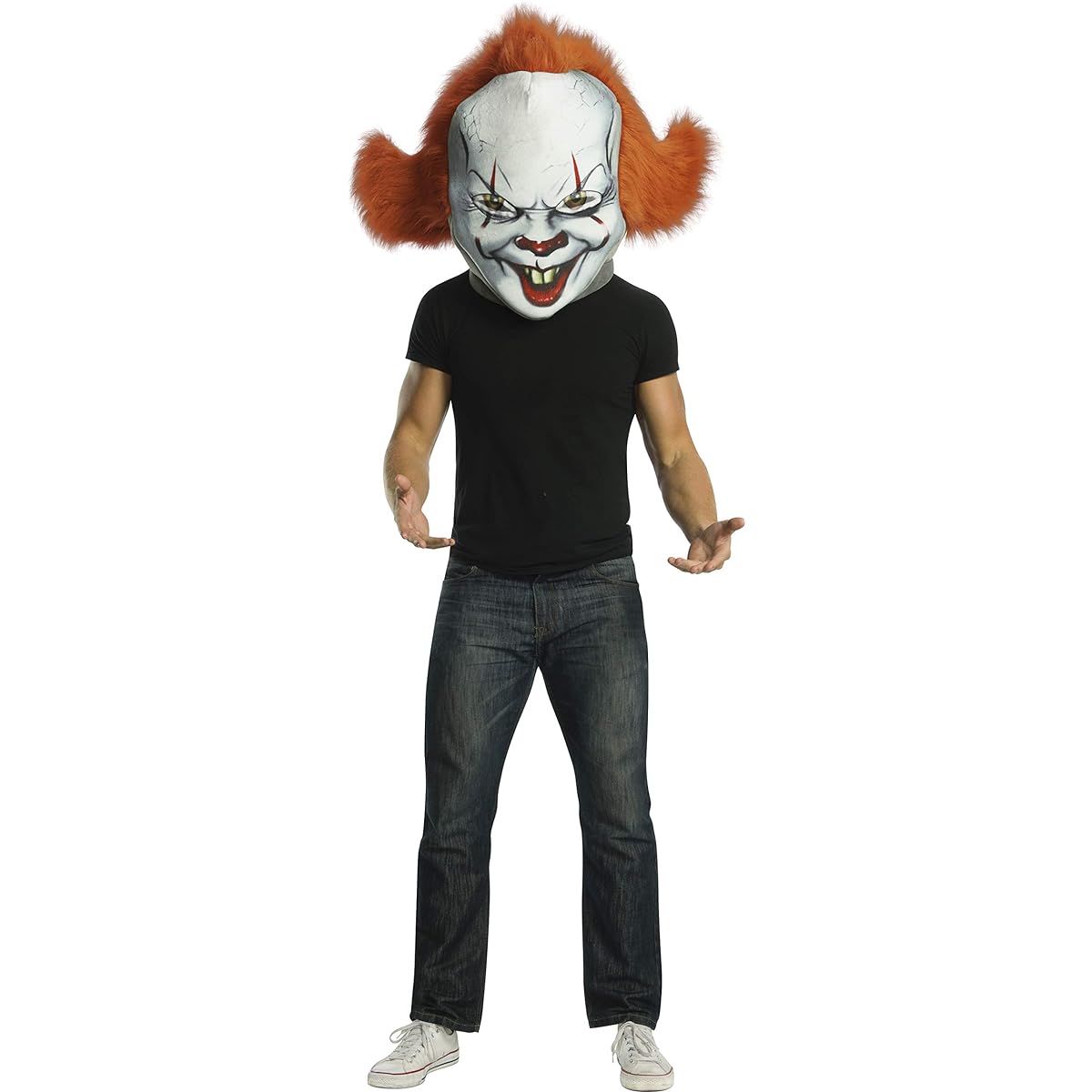 Rubie's IT Movie Adult Pennywise Mascot Mask Adult Costume, As Picture Shown, One Size