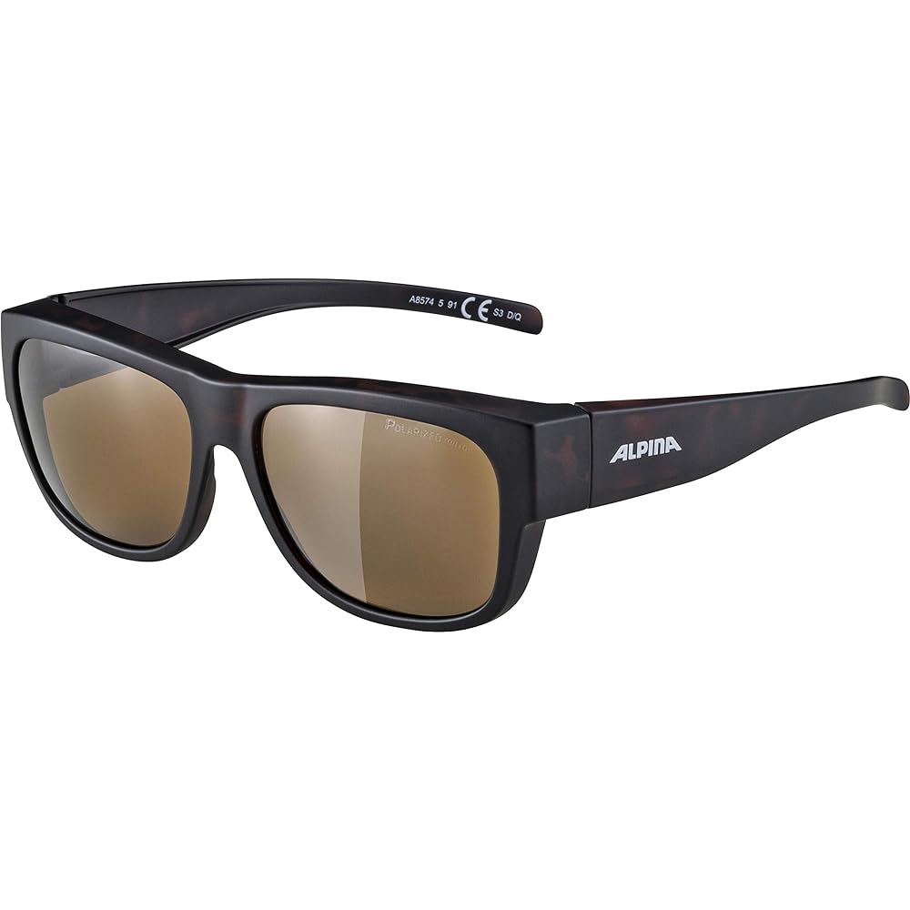 ALPINA (Alpina) Polarized mirror over sunglasses OVERVIEW II that can be worn over glasses