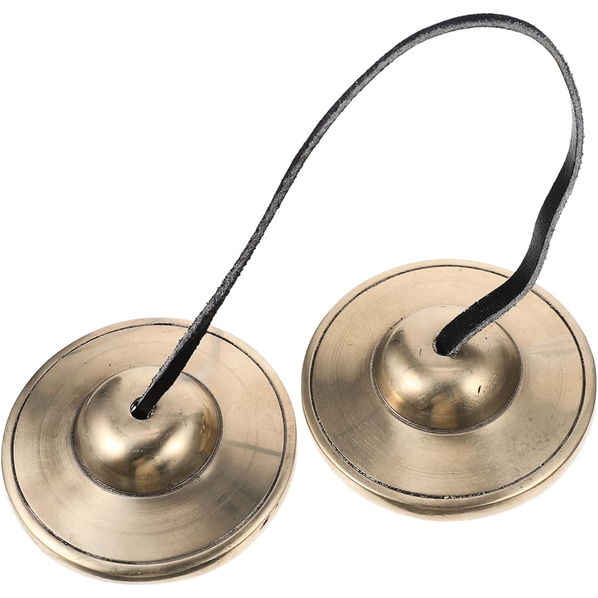 VICASKY 5pcs Pure Copper Bells Handbells Cymbal Bell Chimes Saroyan Cymbals Yoga Bell Cymbals Cymbal Bag Tingsha Cymbal Bells Tibetan Sound Bells Jills Finger Cymbals Chi