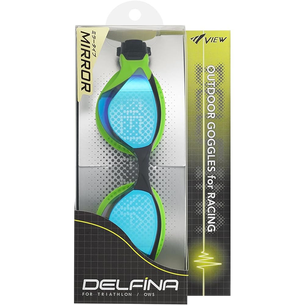 VIEW Swimming Goggles Swimming Outdoor Racing Goggles Mirror Type DELFINA V2000MR