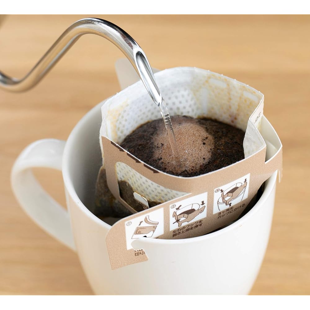 Sanyo Sangyo Super Fine Mouth Drip Pot TUBAME WOOD 1000ml Ultra Fine Mouth Φ6mm Drip extraction and adjustment of hot water amount possible Made in Niigata Tsubame TBW-1000 Stainless steel/Natural wood