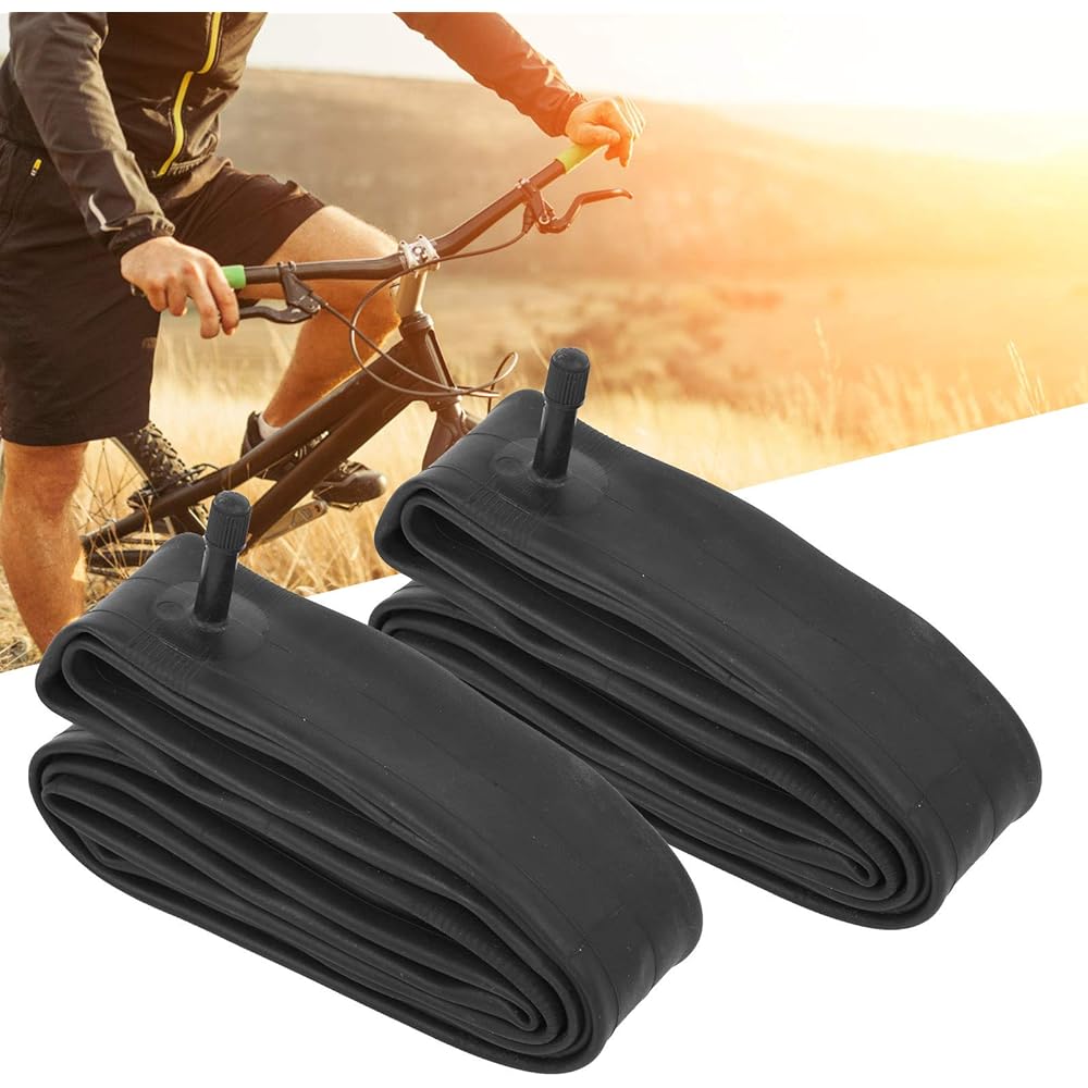 Bicycle Tire Inner Tube Set of 2, Mountain Bike, Road Bike, Cross Bike, Bicycle Accessories, Sports Vehicle Tire Inner Tube, Durable, Easy to Assemble, 20*2.125/2.4, 20*1.75/1.95, 28/29*1.95/2.125, 27.5*1.95/2.125