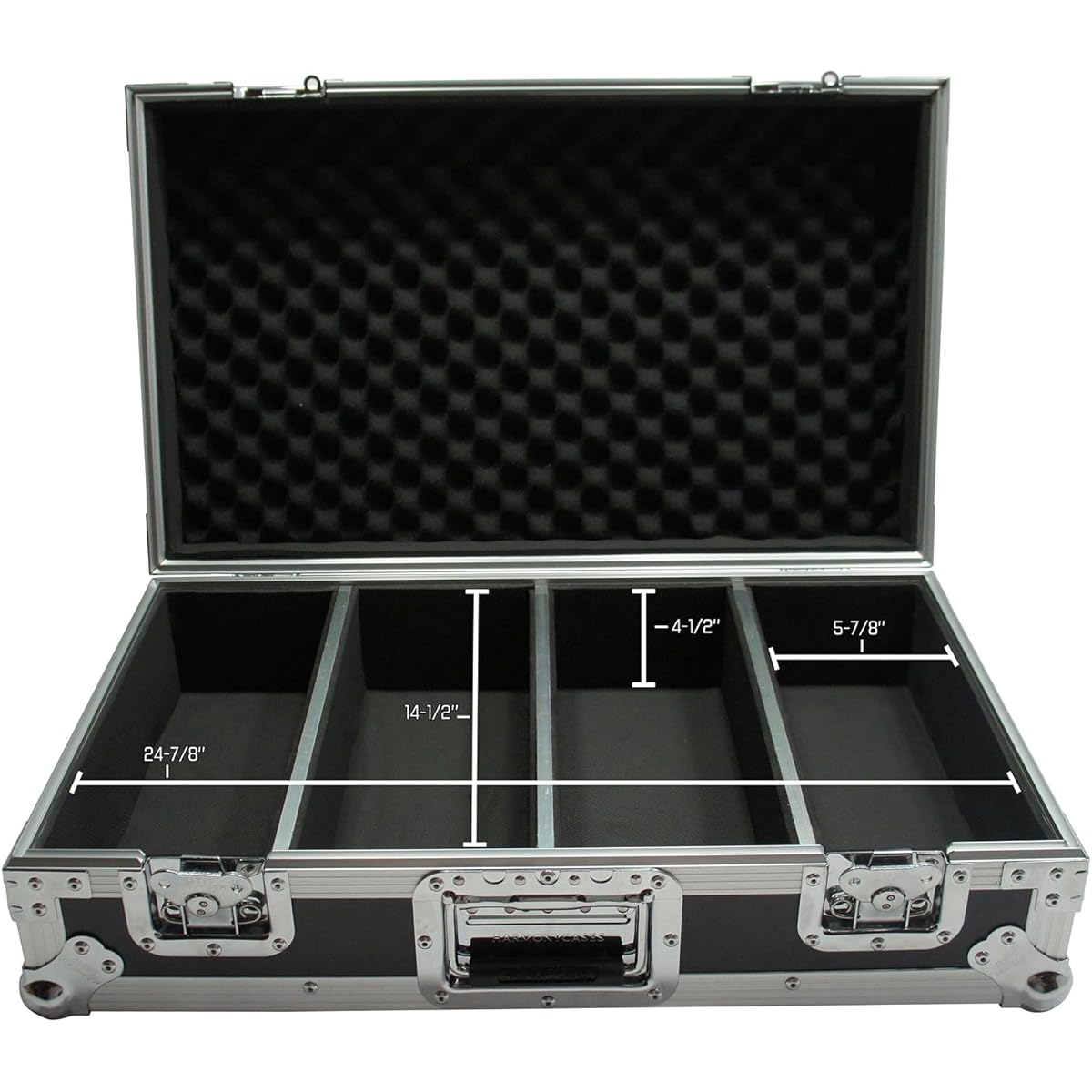 Harmony HCCD100 100 Jewel or 300 Sleeve CD Transport Road Case