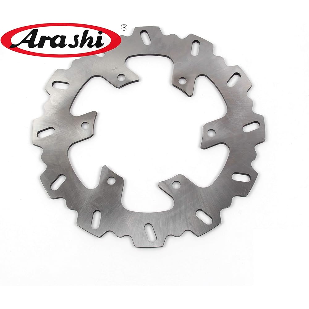 Arashi Rear Brake Disc Rotor Compatible with Yamaha TDM850 1991-2001 / TRX850 1995-2000 / TDM900 2002-2014 Motorcycle Replacement Accessories Silver
