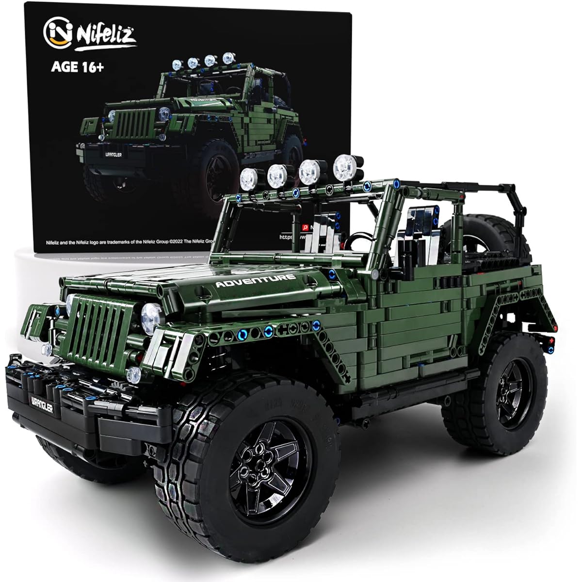 Nifeliz Off-Road Pickup Truck Wrange MOC Technic Building Blocks Engineering Toys Adult Collectible Model Car Kit for Building 1:8 Scale Truck Model (2096 Pieces)