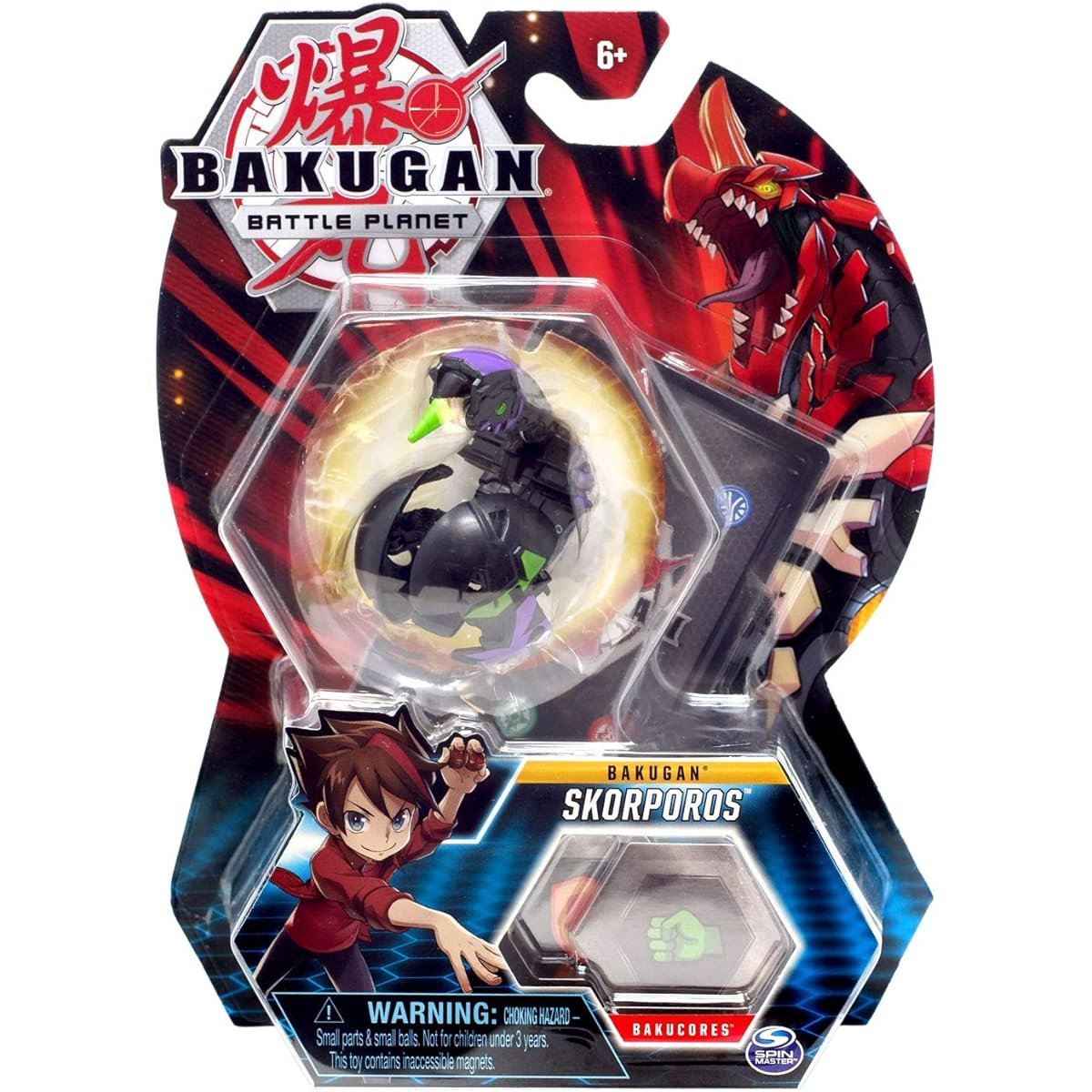 Bakugan Scorporos 2" tall collectible transforming creature for ages 6 and up