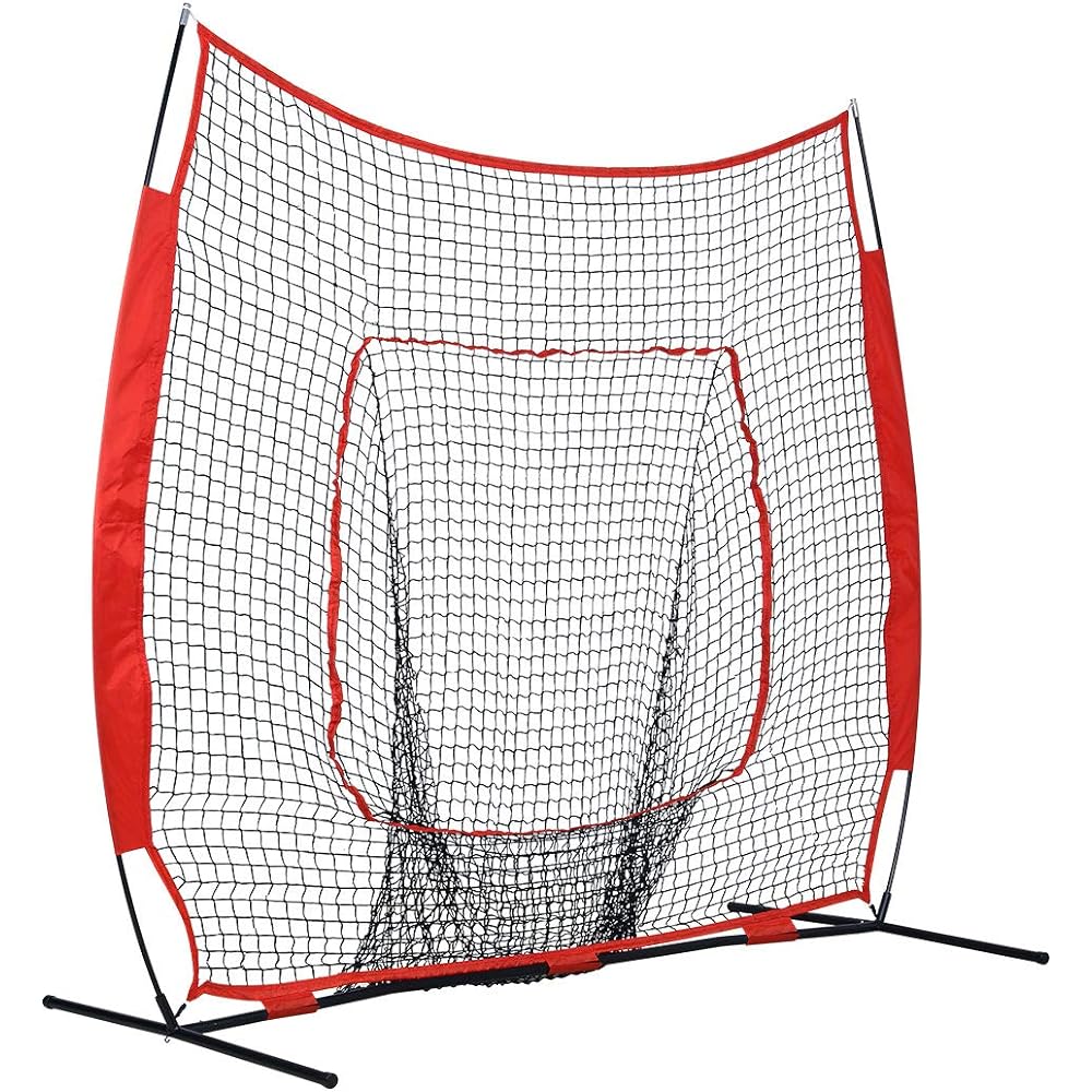Baseball practice net, baseball net practice net pitching, foldable, storage bag included, length 211*width 102*height 211CM