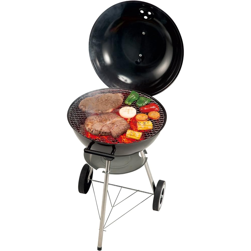 BUNDOK BBQ Grill with Lid BD-472 Smoke Compatible